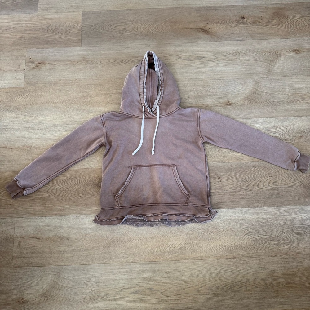 We The Free Free People Zuma Hoodie Tan Small
